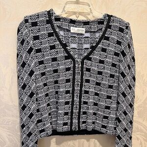 St John zip wool jacket; size 10